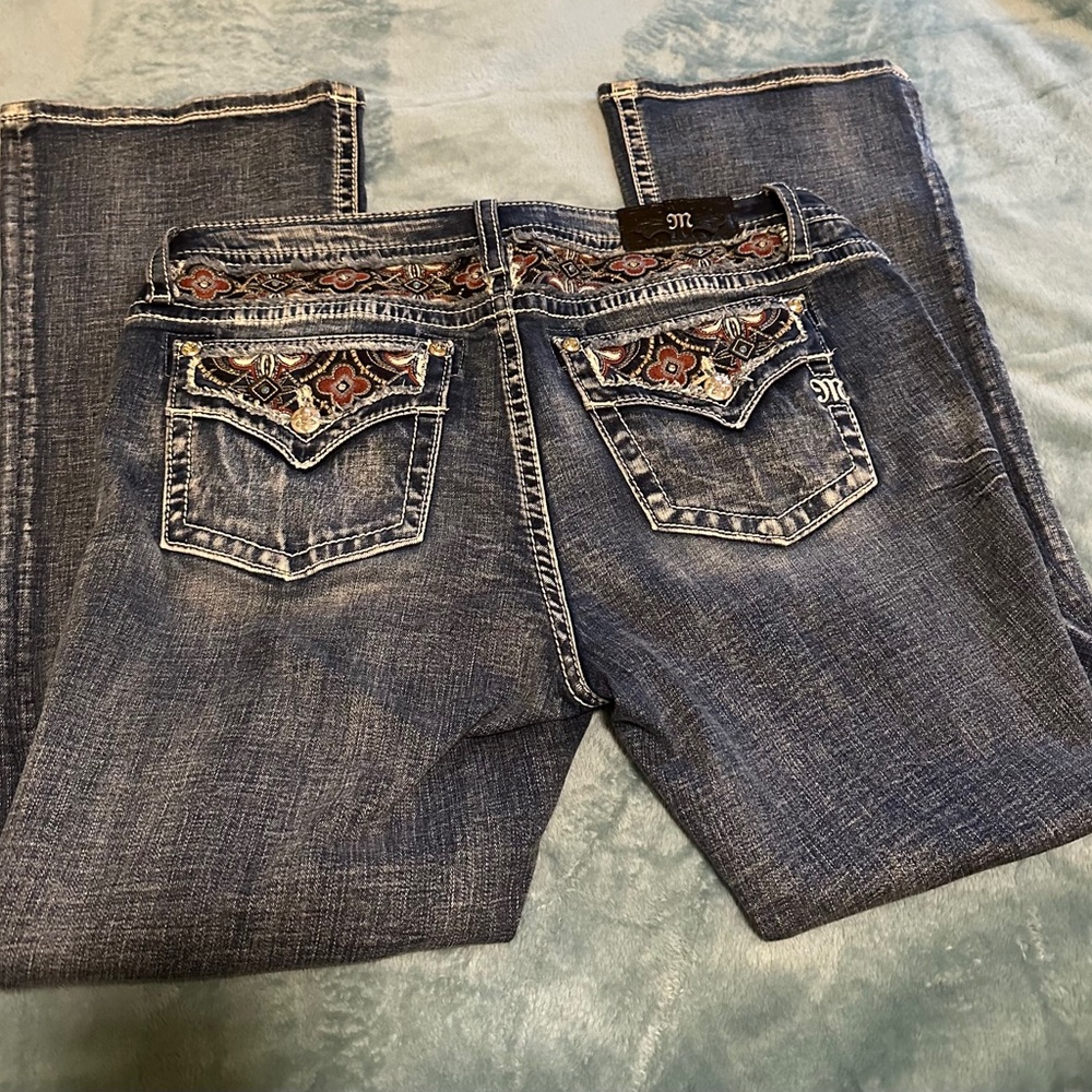 Miss me Autumn Rhapsody mid rise bootcut
